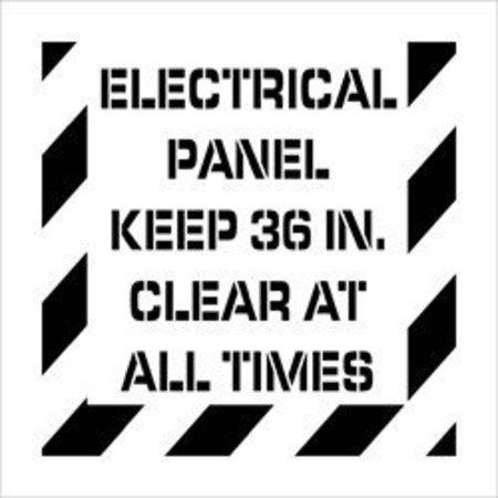 NMC STENCIL, ELECTRICAL PANEL KEEP 36 PMS236